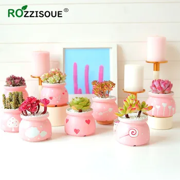 

Small Pot Ceramic Flower Pot Succulents Plants Planter Pot Mini Plant Pot De Fleurs Plant Accessories Decorative Vasi Giardino