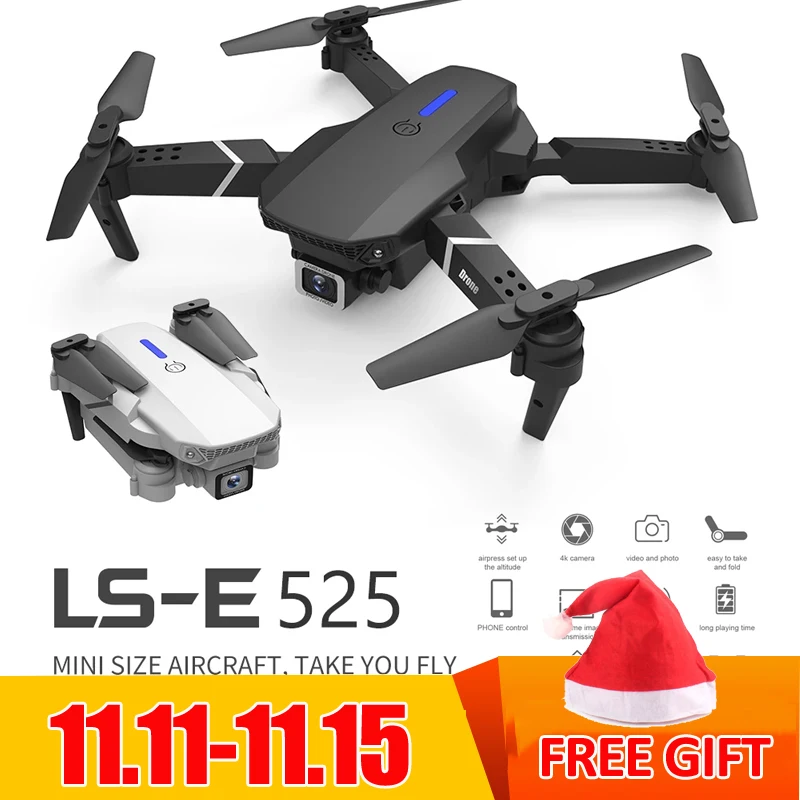 E88 E525RC беспилотные вертолеты 4k HD широкоугольная Двойная камера WIFI визуальное