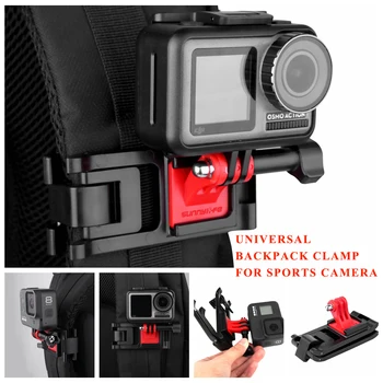 

Sports Camera Backpack Clamp for Gopro 8/7/6/5 for DJI Osmo Action/Pocket Clip Mount Xiaomi Yi 4K Lite SJCAM SJ4000 EKEN H9/H9R