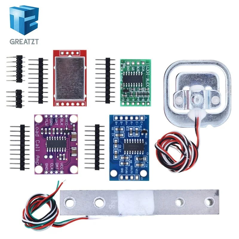 Wägezelle 1KG 5KG 10KG 20KG HX711 AD Modul Gewichtssensor Elektronische Waage Aluminiumlegierung Wägedrucksensor für Arduino – Detail 25