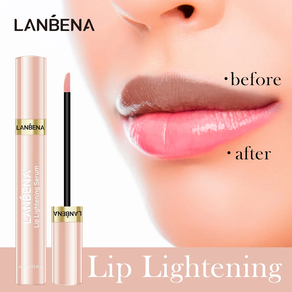 

LANBENA Lip Lightening Serum Lipstick Cherry Moisturizing Lip Liquid Remove Melanin Pink Lips Plumper Long Lasting Makeup