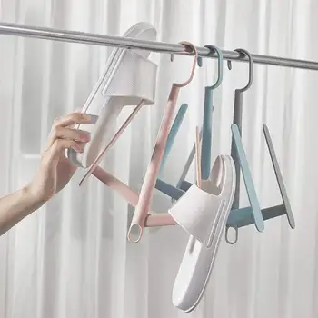 

XMulti-function Windproof Shoes Hanging Hook Shelf Shoe Hanger Balcony Shoe Drying Rack Stand Home Storage Holder Racks