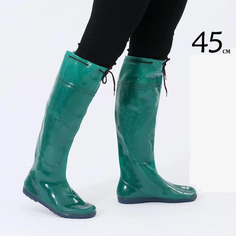 knee high rain boots