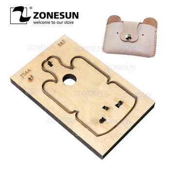 

ZONESUN Dog Custom Leather Cutting Die Coin Purse Punching Handicraft Tool Wallet Die Cuts DIY Paper Laser Steel Rule Die