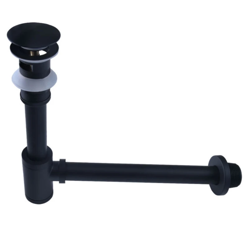 

Wall Mounted Bathroom Sink Drain Stopper Sink Tap Push Button Pop Up Drain Waste Plug Slotted Drain Sink Waste Drainer