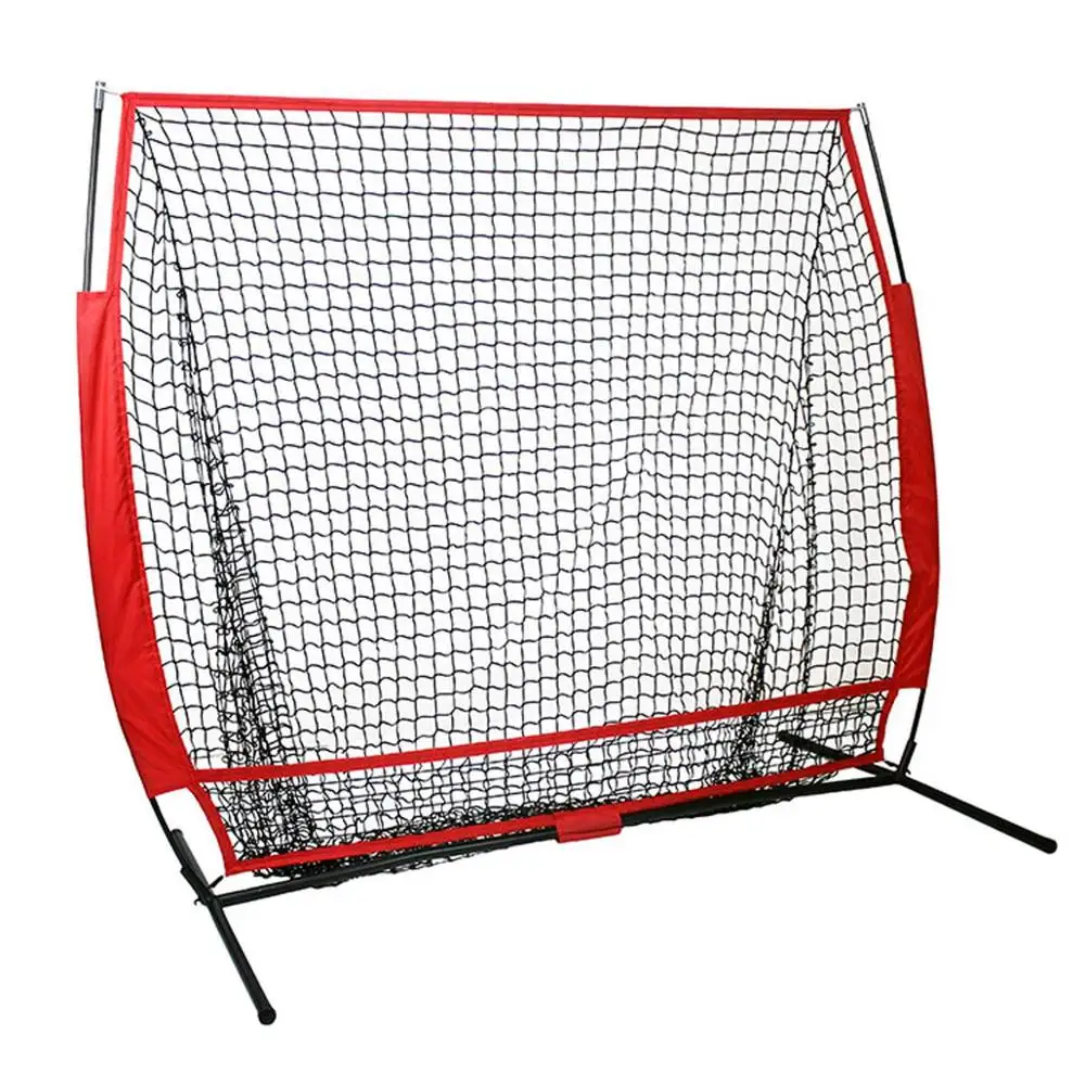 5x5 foot Softball Baseball Practice Net Frame Hitting Pitching Batting Catching Backstop Equipment Training Strike Zone F
