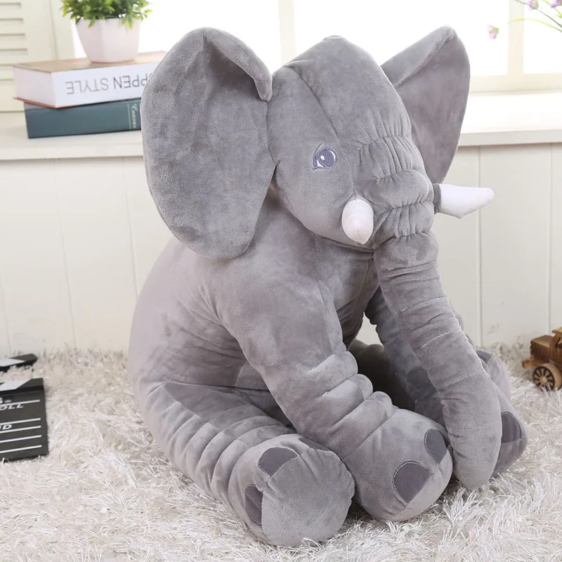 

Hot Selling Elephant Doll Plush Toys Pacify like Pillow Airable Cover Blanket to Sleep with Baby Gift