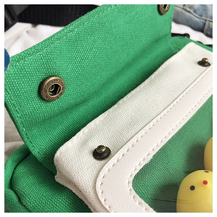 Прозрачная женская сумка на плечо из парусины с милым мультипликационным принтом для девочек; повседневные сумки-мессенджеры на молнии; женские прозрачные сумки через плечо