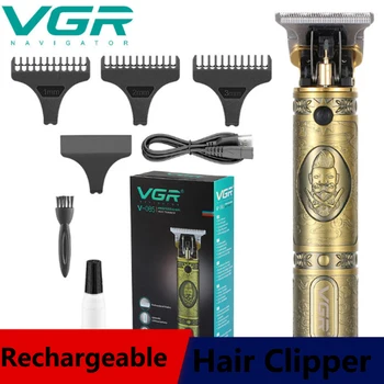 

VGR Portable USB T-outliner Pro Li Outliner Trimmer Wireless Hair Clipper 0 Bit Blade Machine Hair Style Electric Men's Trimmer