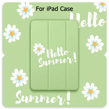 

Cute Summer Flower Daisy For ipad case 7th Generation 10.2 Tablet Case Auto Smart For ipad Air 2 Mini 5 4 3 2 1 Pro 11 Case 2020
