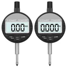 0-12,7 мм/1 дюйм измеритель диапазона цифровой циферблат индикатор прецизионный инструмент 0,01 мм/дюйма тестер циферблат индикатор