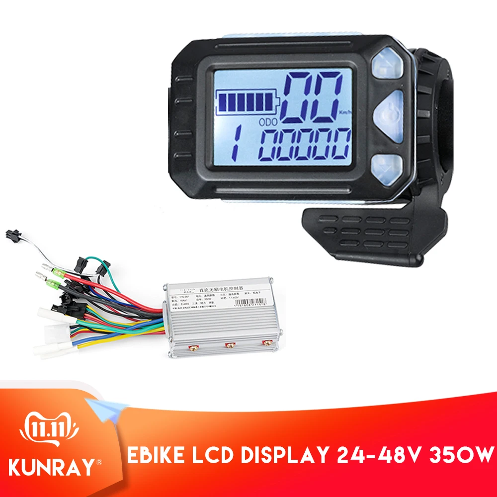 Economici 350W Ebike Controller di Barretta della Valvola A Farfalla Display LCD Per La Bici Elettrica Scooter Elettrico Controller Motore Brushless Bicicletta Elettrica