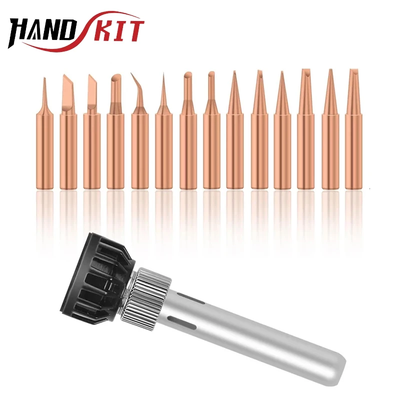 best soldering station 15 Pcs Soldering Iron Tips Pure Copper Solder Iron Tip 900M Tip for Soldering Rework Station for 936, 937, 938, 969, 858 best soldering iron for electronics Welding Equipment