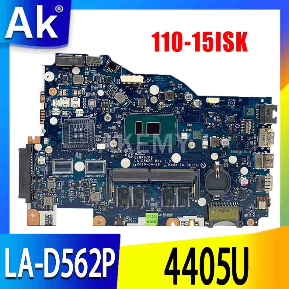 SAMXINNO For Lenovo Ideapad 110-15ISK Laotop Mainboard BIWP4/P5 LA-D562P Motherboard with 4405U 4GB RAM | Компьютеры и офис