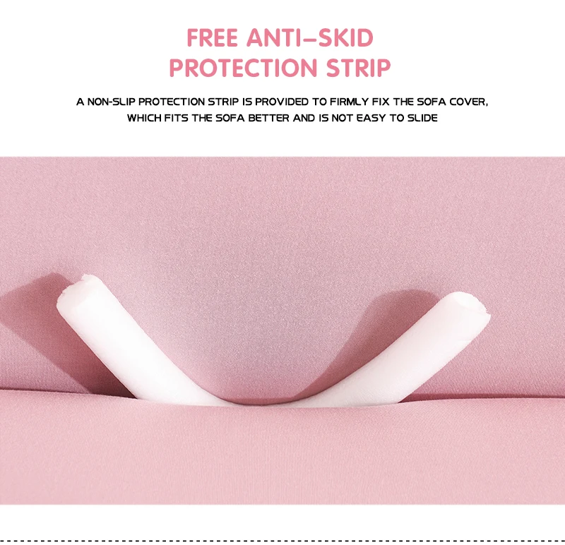 Elastic All-Inclusive Sofa Covers for Living Room, Covers For Sofas Chaise Lounge,Brushed,Pink Color 1/2/3/4 Seater Elastic All-Inclusive Sofa Covers for Living Room, Covers For Sofas Chaise Lounge,Brushed,Pink Color 1/2/3/4 Seater