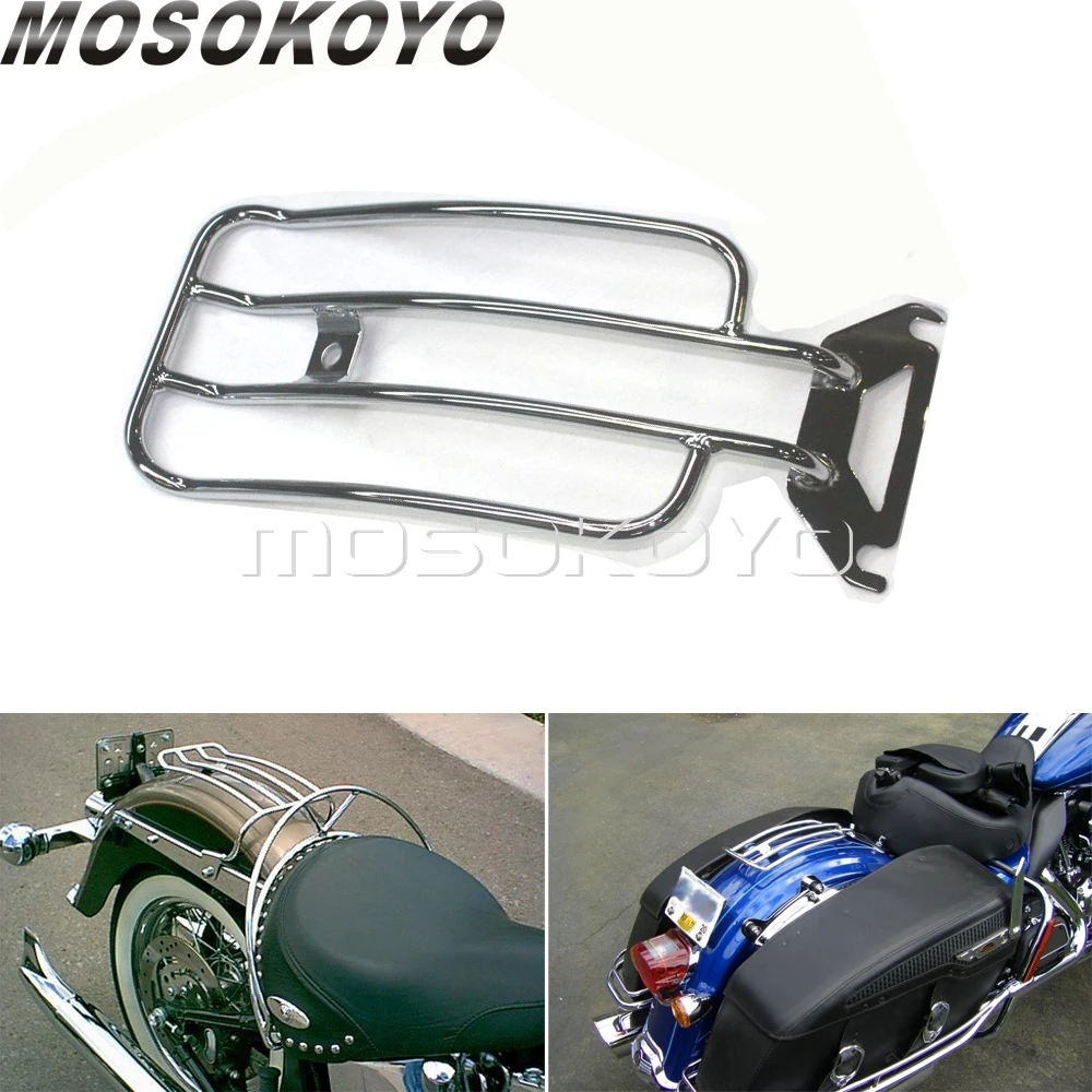 Two Color Solo Seat Rear Fender Luggage Rack For Harley Electra Road Glide 98-08 