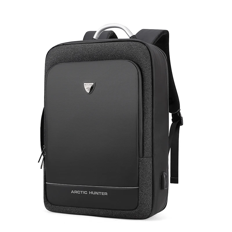 ARCTIC HUNTER мужской деловой рюкзак 17 дюймов дорожная сумка для компьютера с usb зарядкой, водонепроницаемый ноутбук Рюкзак Студенческая сумка