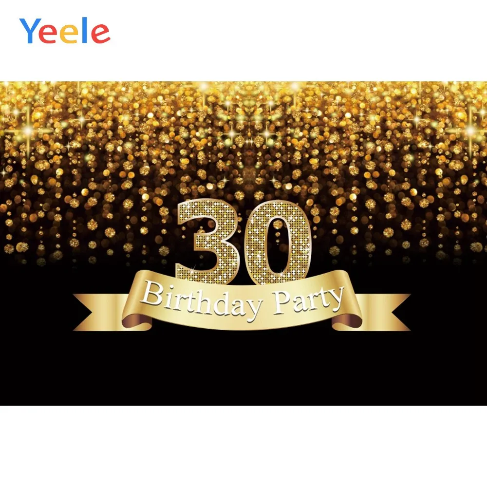 Yeele 30th-60th день рождения блестящие бриллианты фотографии фоны персонализированные фотографические фоны для фотостудии - Цвет: NWH06694