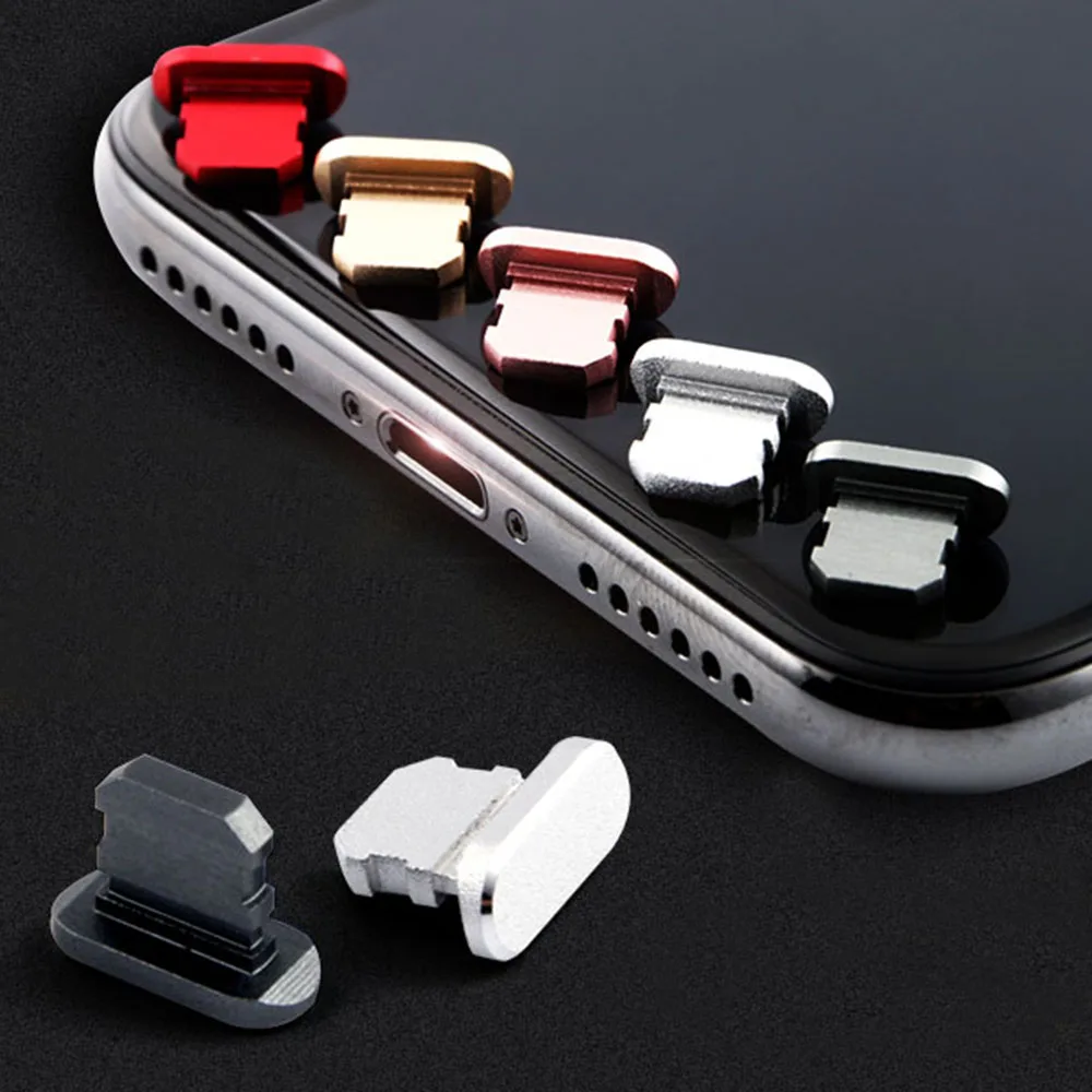 

Mobile Phone Dust Plug Metal Data Interface Protector for Apple Mobile Phone Series Cell Phone Accessories Gadgets Caps Charging