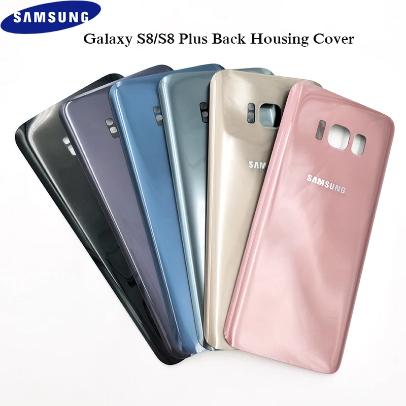Задняя крышка для аккумулятора SAMSUNG Galaxy S8 чехол корпуса G950 + Plus G955 задняя из стекла