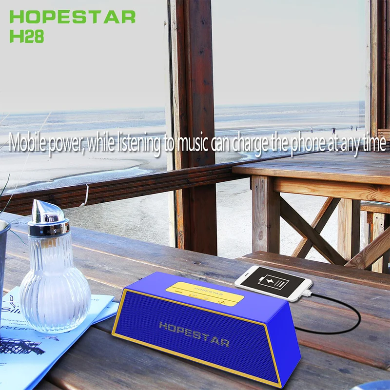 HOPESTAR H28 IPX6 Водонепроницаемый Bluetooth динамик музыка HiFi сабвуфер altavocos Баскетбол NBA звезда динамик s 1800 мАч power Bank