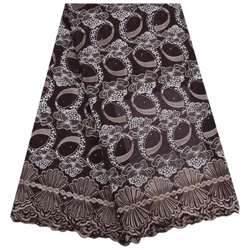 

2019 Swiss African Cotton Lace Fabric High Quality Lace Swiss Voile Lace In Switzerland With Stones For Every Dress Sews 1738