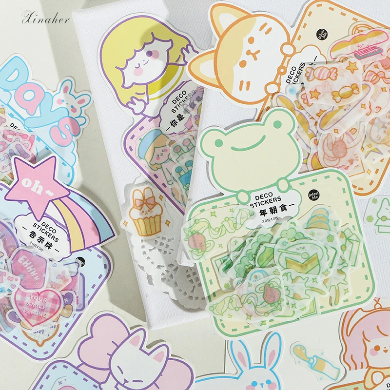 

XINAHER 40 pcs/lot Sunshine girl series paper sticker package DIY diary decoration sticker album scrapbooking