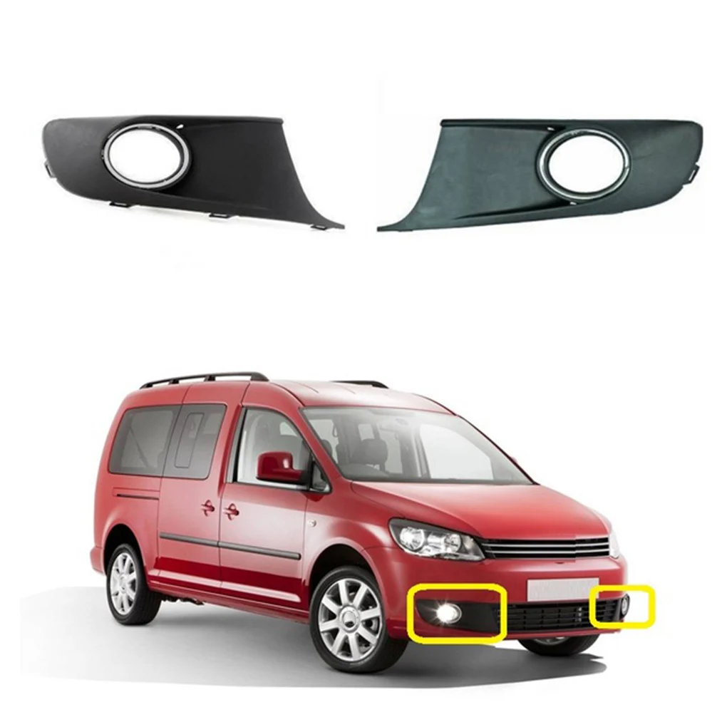 Замена для Touran Caddy 11-15 левая+ правая сторона 1 пара Передняя Нижняя противотуманная фара решетка 1T0853665P/1T0853666P