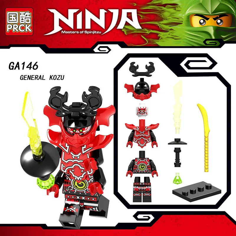 

Single Sale LegoINGlys Ninjagoed Figures NYA ECHO ZANE JAY GENERAL KOZU Bricks Action Diy Toys for kid brithday Gifts GA146