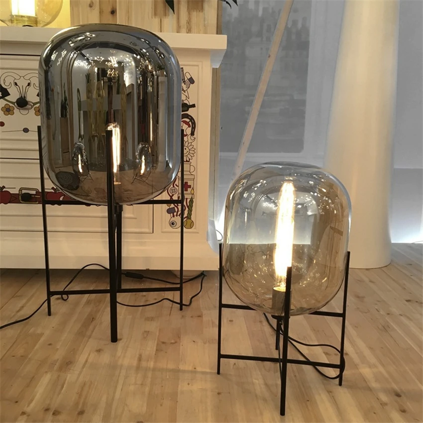 Modern Glass LED Floor Light Vloerlamp Standing Lamp Standing Lights Living Room Bedroom Restaurant Floor Lamps Kitchen Fixtures