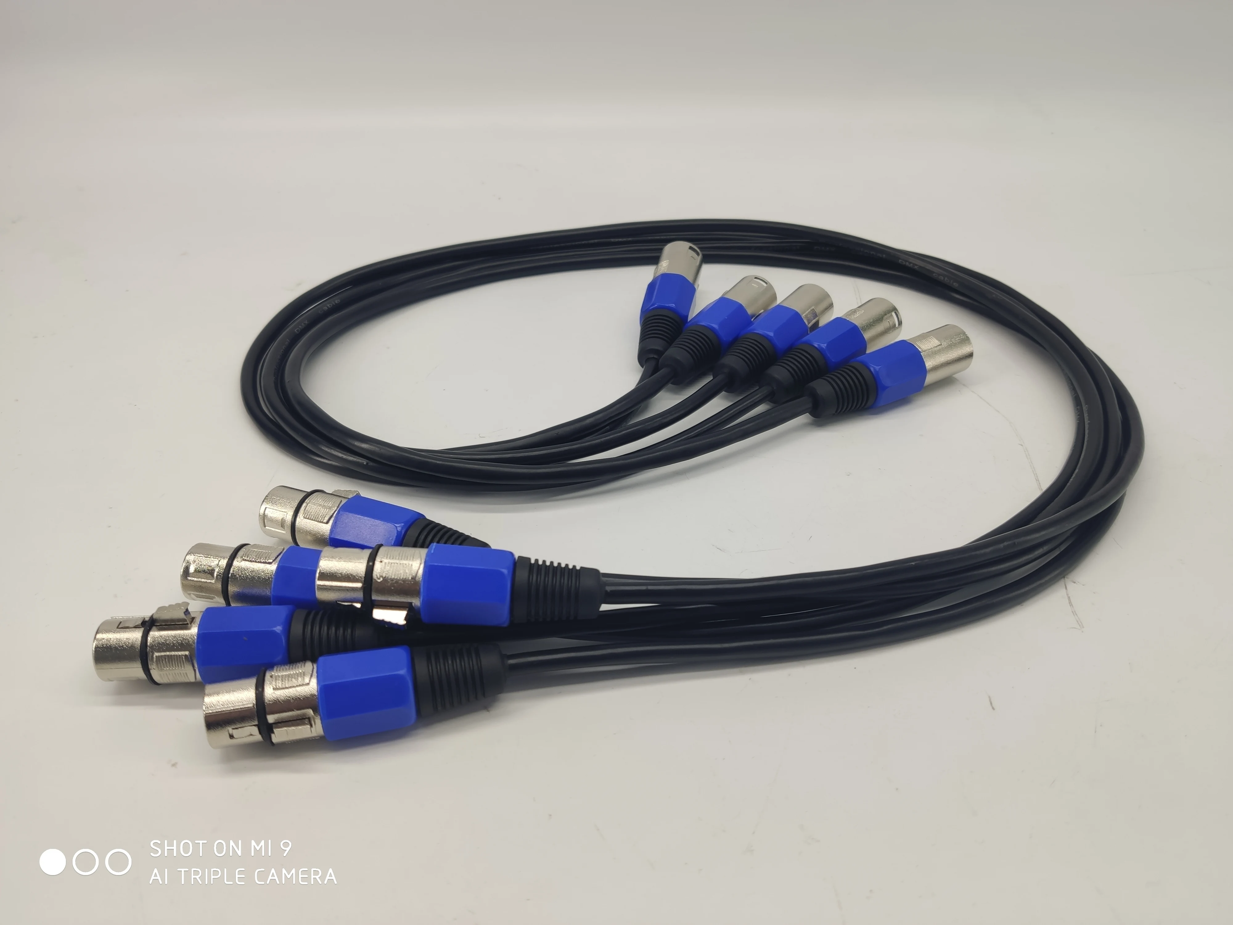 Cavo DMX a 3 pin (1M, 2M, 3M, 4M, 5M) per luci LED PAR da palco, linea di segnale DMX, attrezzatura DJ - Confezione da 5 pezzi - immagine 3