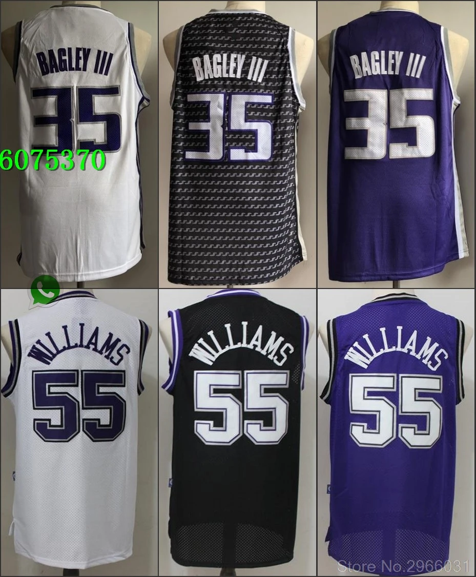 A+++ Качественная мужская одежда для взрослых#35 Marvin Bagley III 55 Джейсон Вильямс Джерси Сакраменто
