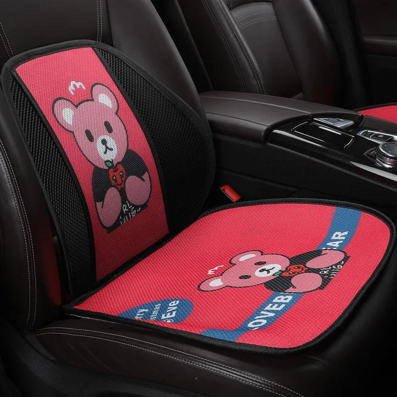 Автомобильная поддержка сиденья с подушкой для сиденья Подушка для спины мультфильм поясничная поддержка спинки поясничные накладки на талии kst опоры сидений CD50 Q01