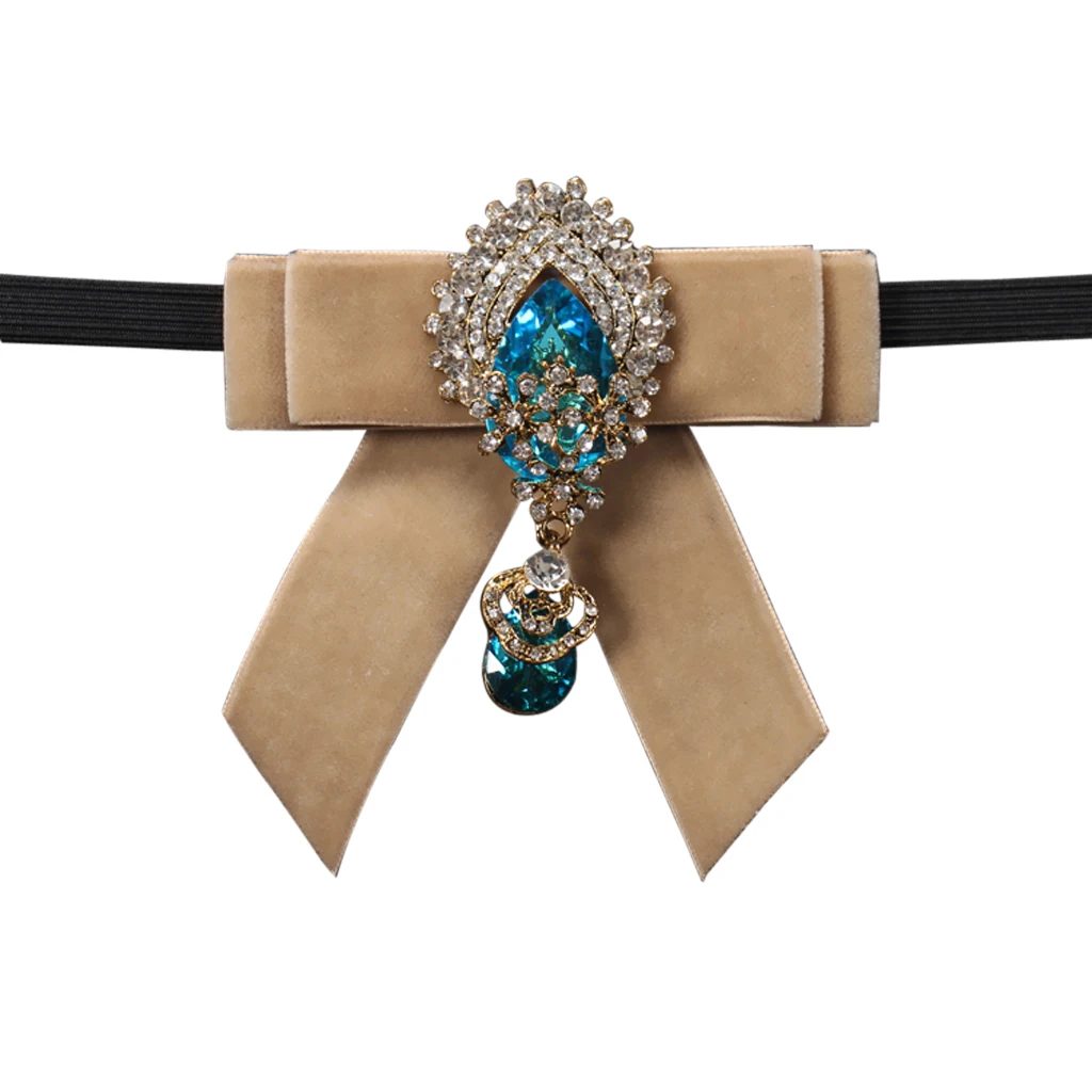 Royal Blue Модный мужской свадебный галстук-бабочка с кристаллами, регулируемый - Цвет: Royal Blue