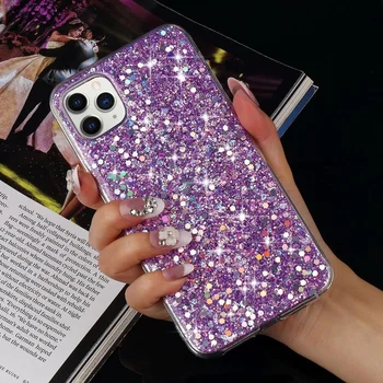 

Sequins Glitter Case for Apple IPhone SE 2020 11 Pro XR XS MAX X 6 S 7 8 Plus 5 5S Soft TPU Silicon Slim Cover Shockproof Coque