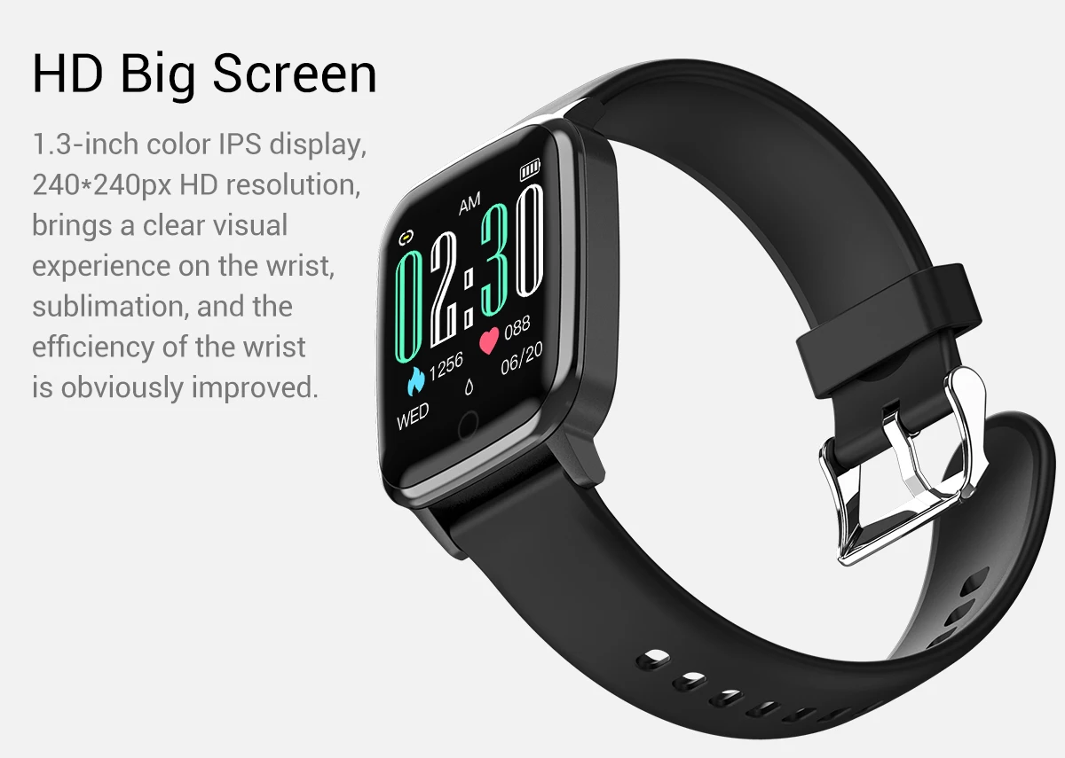 R1 SmartWatch bluetooth спортивный браслет сердечный ритм кровяное давление монитор сна напоминание носимое устройство напоминание о звонке