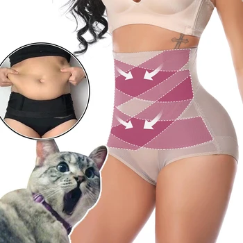 

Women Seamless Hi-Waist Body Shaper Tummy Control Panties Girdle Panty Slimming Underwear Butt Lifter Faja Shapewear