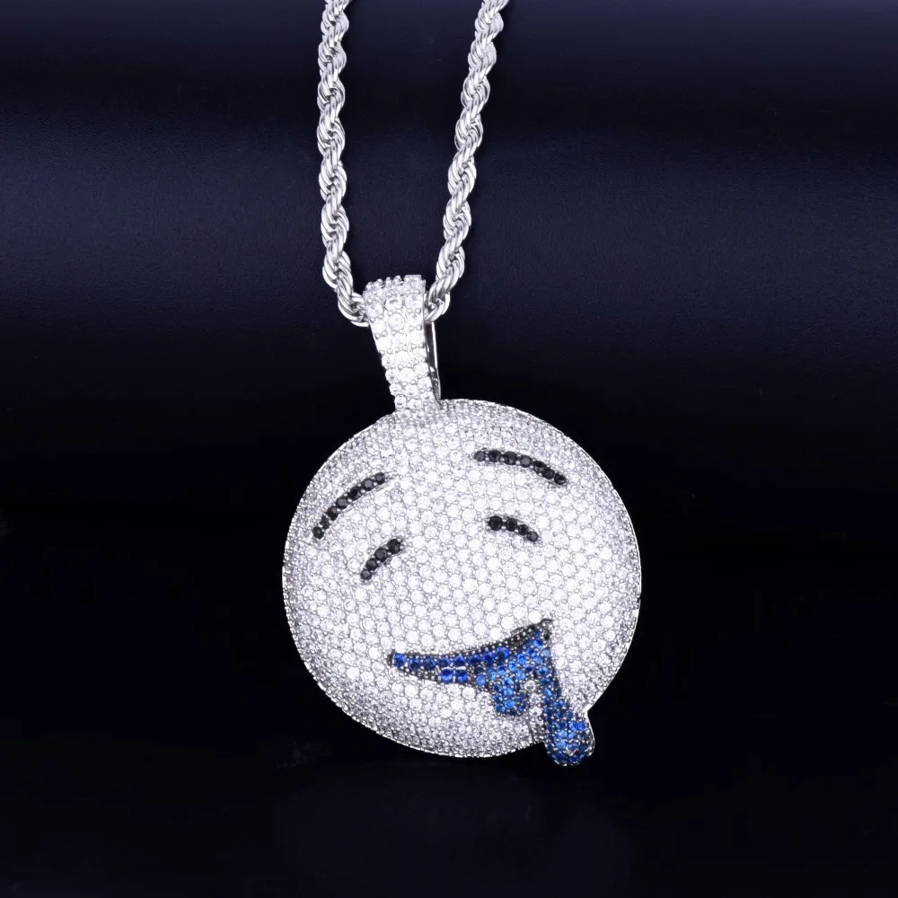 Drool-Round-Face-Pendant-With-Tennis-Chain-Gold-Color-Charm-Bling-Cubic-Zircon-Men-s-Hip (1)