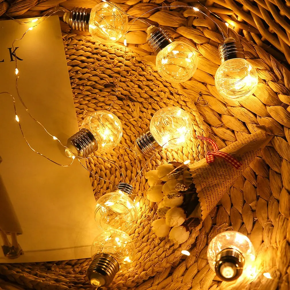 

100 Led Copper Wire String Lights EU/US Plug Light Bulb String Christmas/Wedding Home Decor Lamp String in Warm White/MultiColor