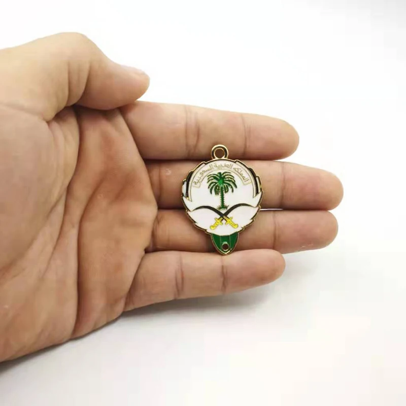 Saudi and Kuwait badges logo Saudi Arabia on one side and Kuwait on the other Side  Tassel Pendant 2