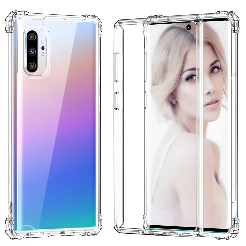 

Full Body Case for Samsung Note 10 Plus 5G Soft Screen Protector TPU Cover on galaxy note10 plus 5g Clear Shockproof Phone Cases
