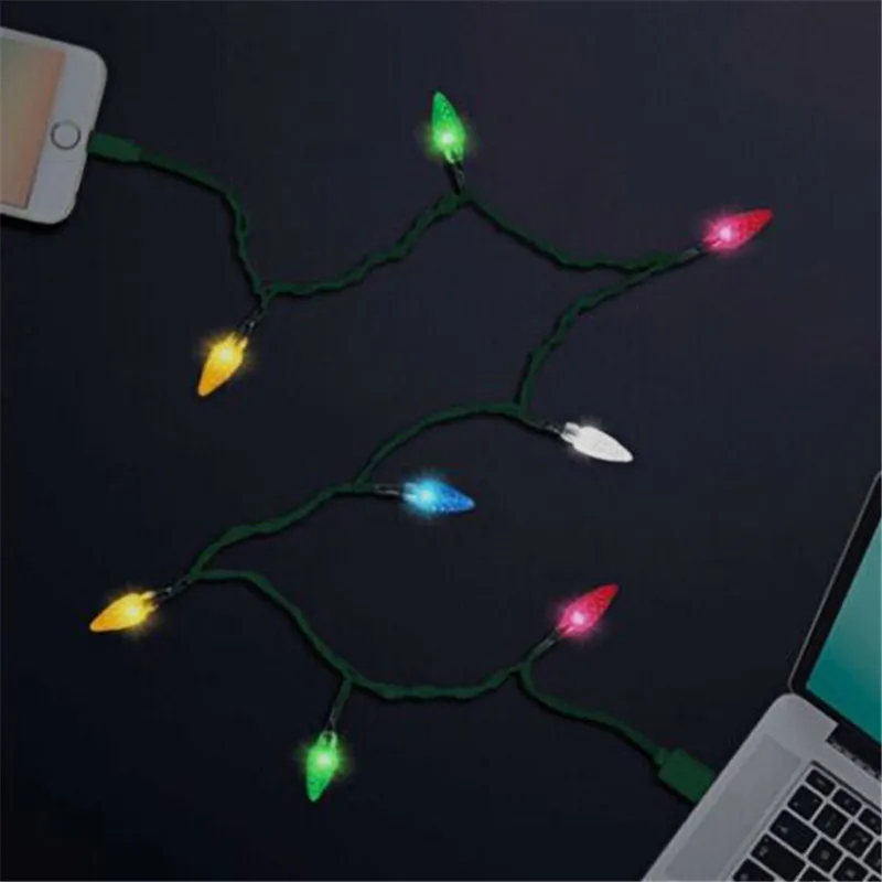 Счастливого Рождества светильник светодиодный USB кабель зарядное устройство ing