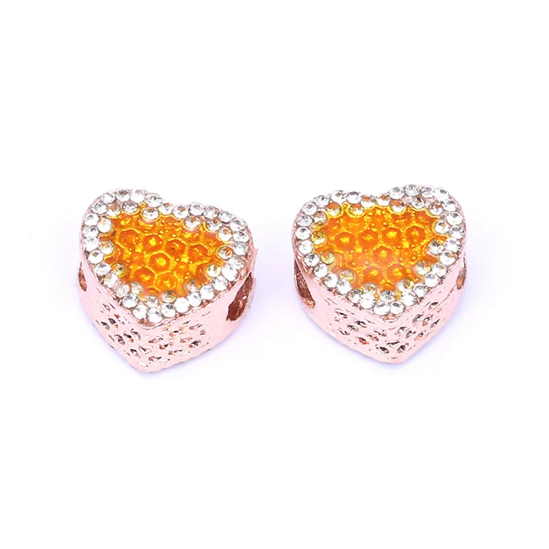 Rose Gold 39 Boosbiy, 2 шт., розовое золото, Лев, корона, любовь, сердце, подвеска, шарм, Подходит для Pandora, браслеты и ожерелья для женщин, ювелирные изделия, аксессуары - Цвет: Rose Gold 39