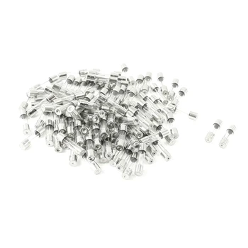 

100 piece 250v Inert 8Amp fast type glass tube flat fuses 5 x 20 mm