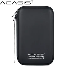 Acasis caja de HDD de 2,5 pulgadas, bolsa de disco duro portátil para caja de HDD externa, caja de protección de almacenamiento, Banco de energía