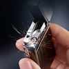 New 2022 Loudly Gas Lighter Square Metal Sideslip Mini Lighters Flint Cigarette Lighters Smoking Accessories Gadgets for Men ► Photo 2/6