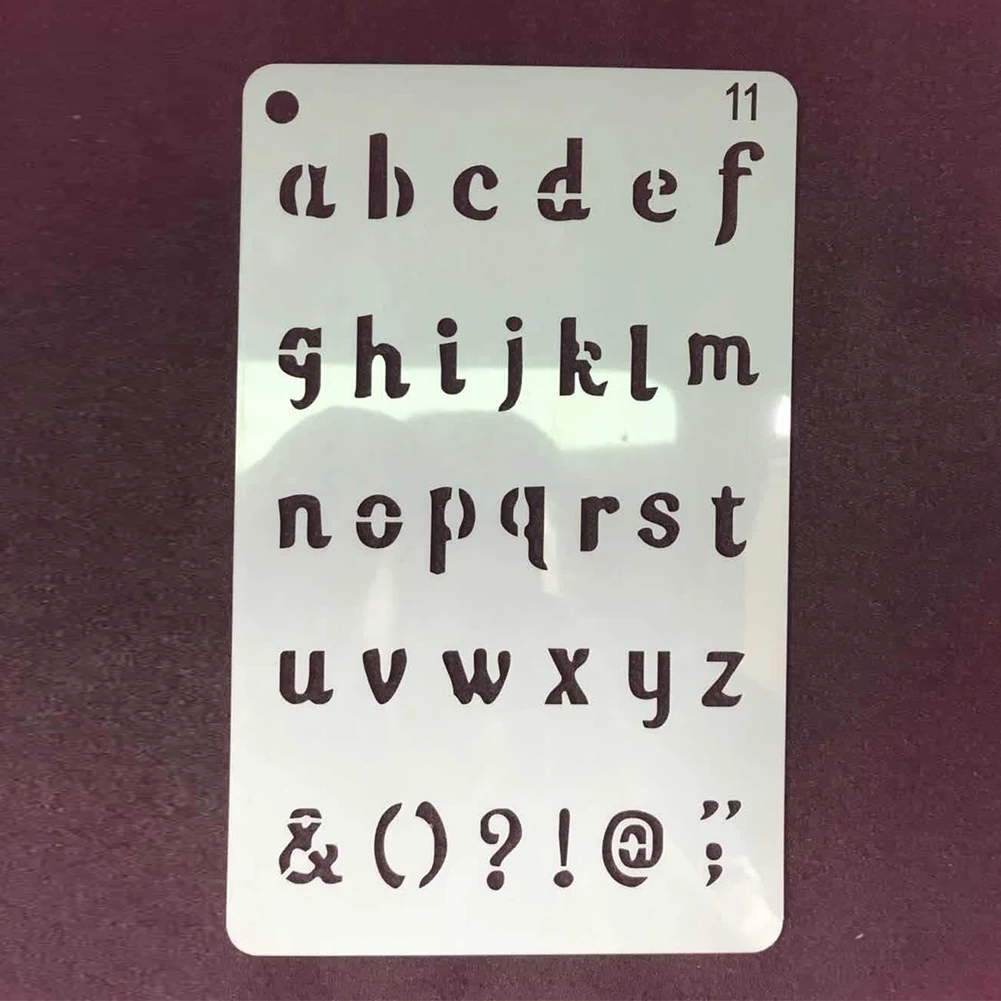 12 шт. трафарет для печати шаблон ремесло DIY живопись Многофункциональный блокнот трафарет набор Скрапбукинг альбом тиснение письмо