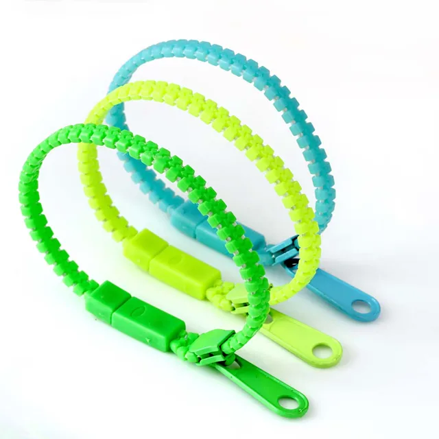 Braccialetti Con Zip Colorati, 18 Pezzi - Per Bambini, Feste E Giochi Sensoriali - Foto 3