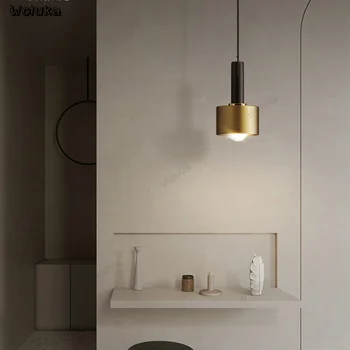 

Scandinavian restaurant chandelier full copper bar dining room dining table lamp bedroom modern minimalist lighting CD50w07