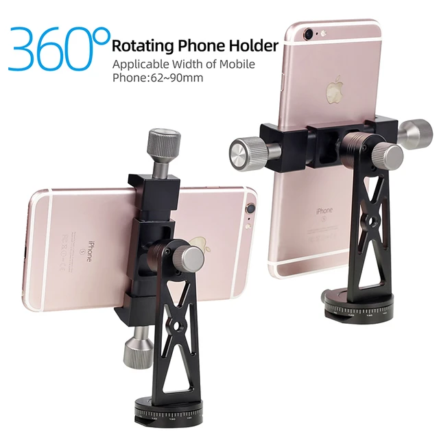 iPhone Tripod Mount, Cell Phone Tripod Adapter Mount, Rotating